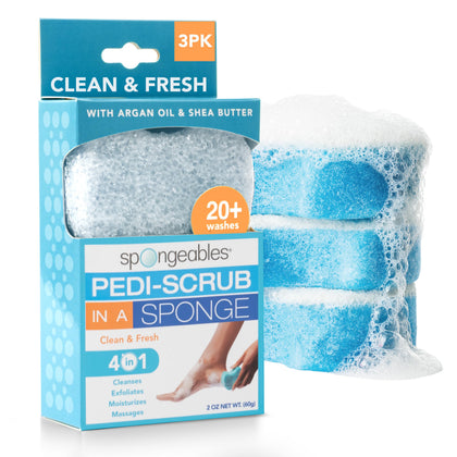 Spongeables éponge exfoliante pour pieds vue avant