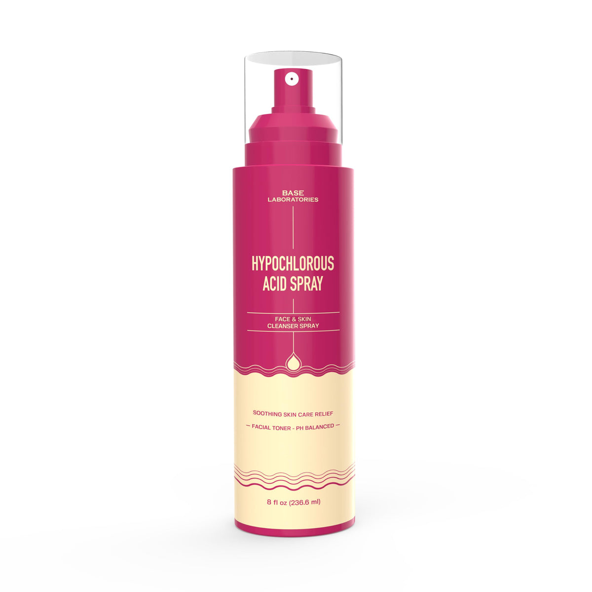 Spray Acide Hypochloreux BASE LABORATORIES 240ml vue de face