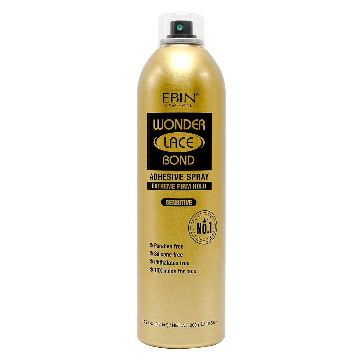 Spray adhésif EBIN NEW YORK Wonder Lace Bond 14,2 oz vue de face