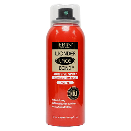 Spray Adhésif EBIN NEW YORK Wonder Lace Bond 80ml vue de face