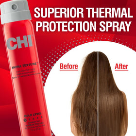Spray CHI Infra Texture 100g vue arrière montrant les ingrédients