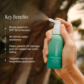 Spray COOLA avec un fond naturel en extérieur
