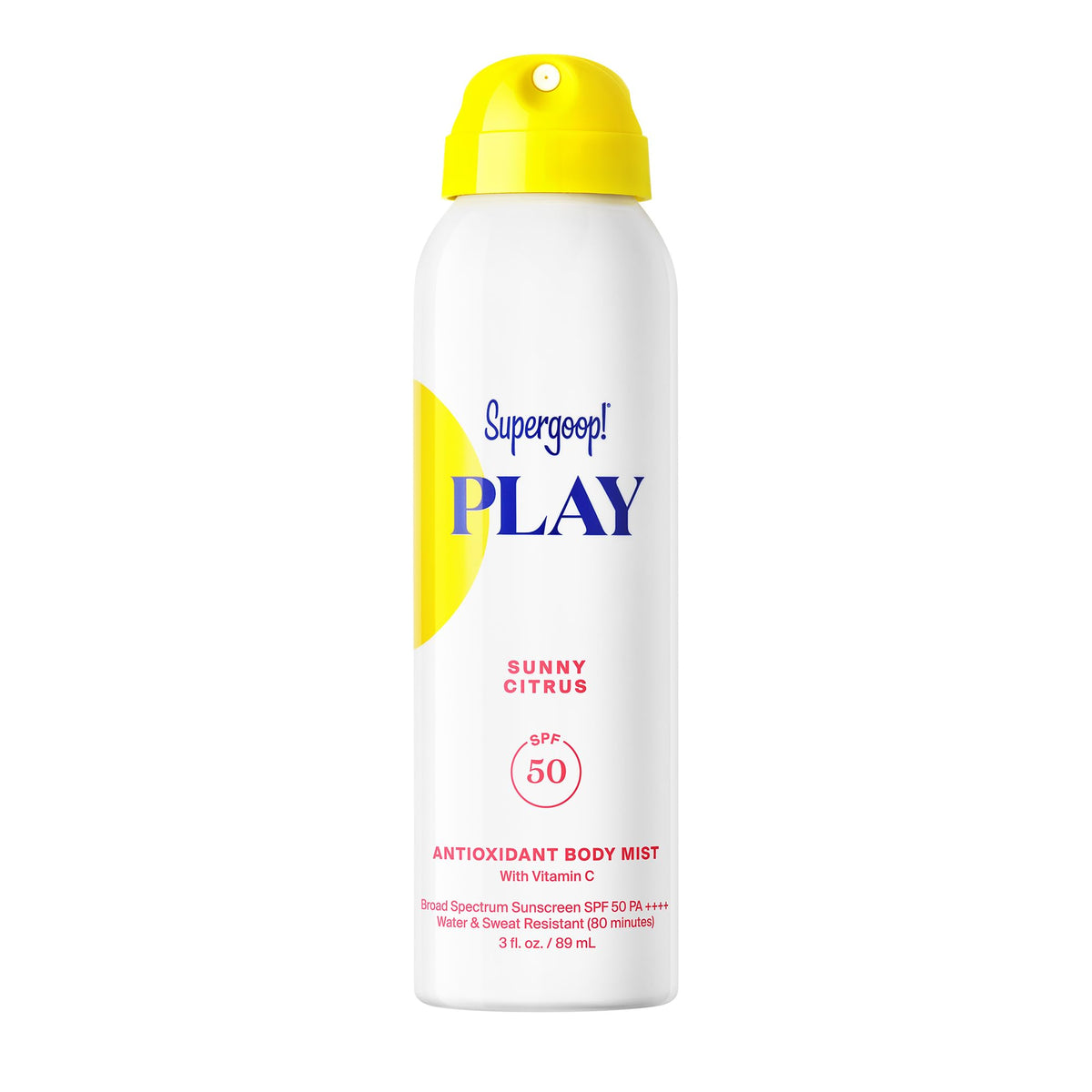 Spray corporel Supergoop! PLAY Antioxidant SPF 50 avant vue