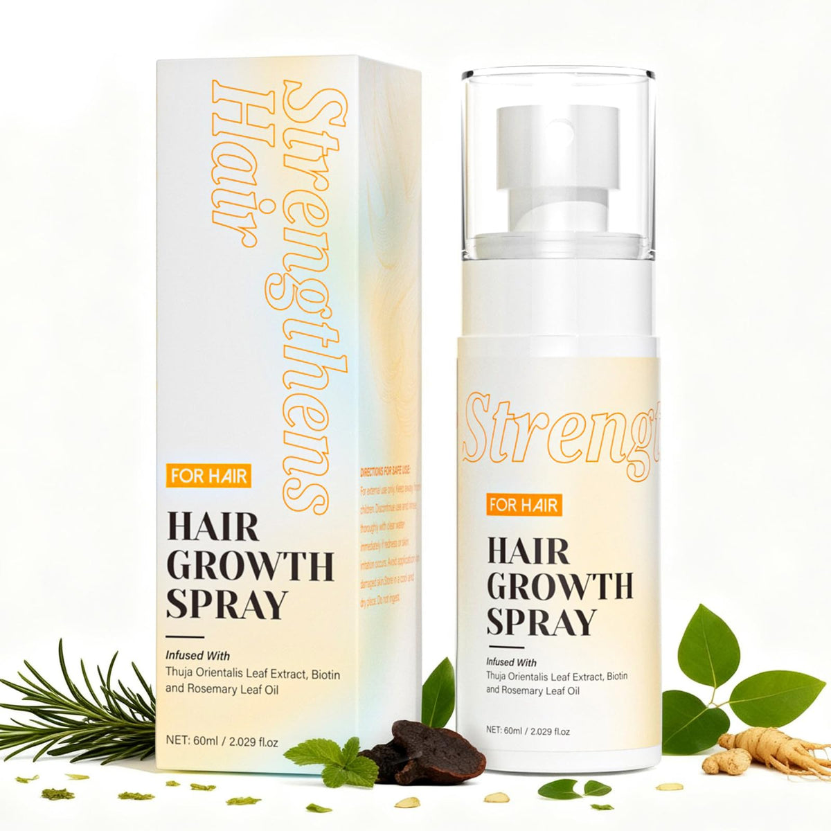 Spray de croissance capillaire JIEXUN 100g vue avant