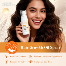 Spray de croissance capillaire JIEXUN sur une coiffeuse