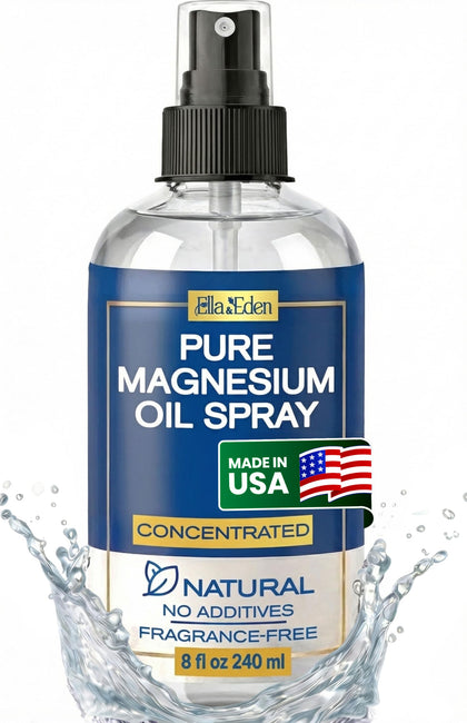 Spray de magnésium Ella & Eden 240 ml avec flacon transparent