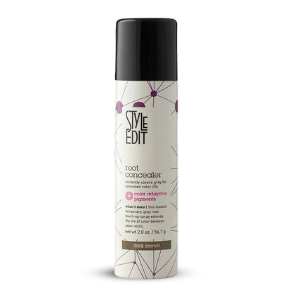 Spray de retouche racines STYLE EDIT brun foncé 2 oz vue de face