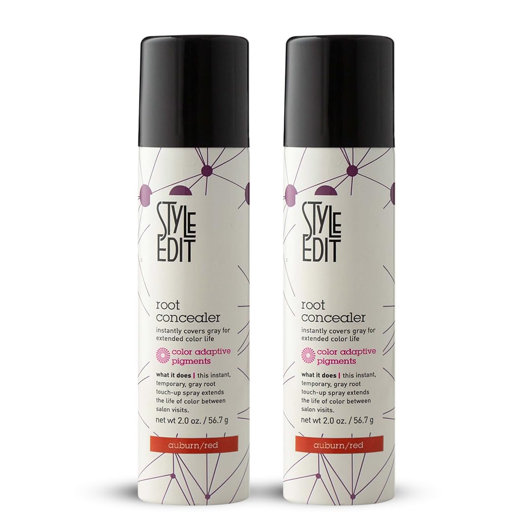Spray de Retouche Racines STYLE EDIT modèle Auburn 2 oz vue avant