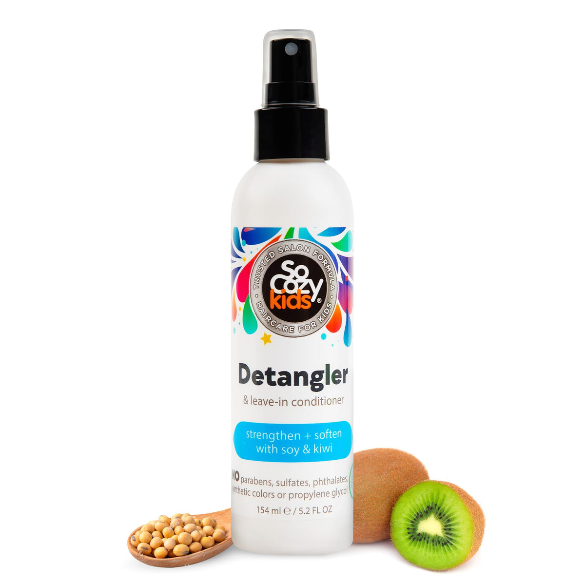 Spray démêlant SO COZY 185g vue avant avec bouchon