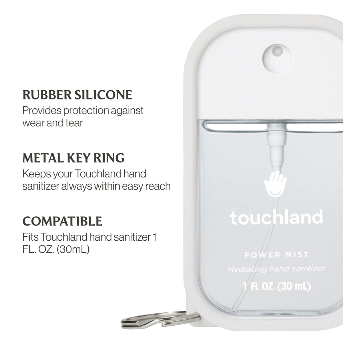 Spray désinfectant Touchland avec un fond esthétique
