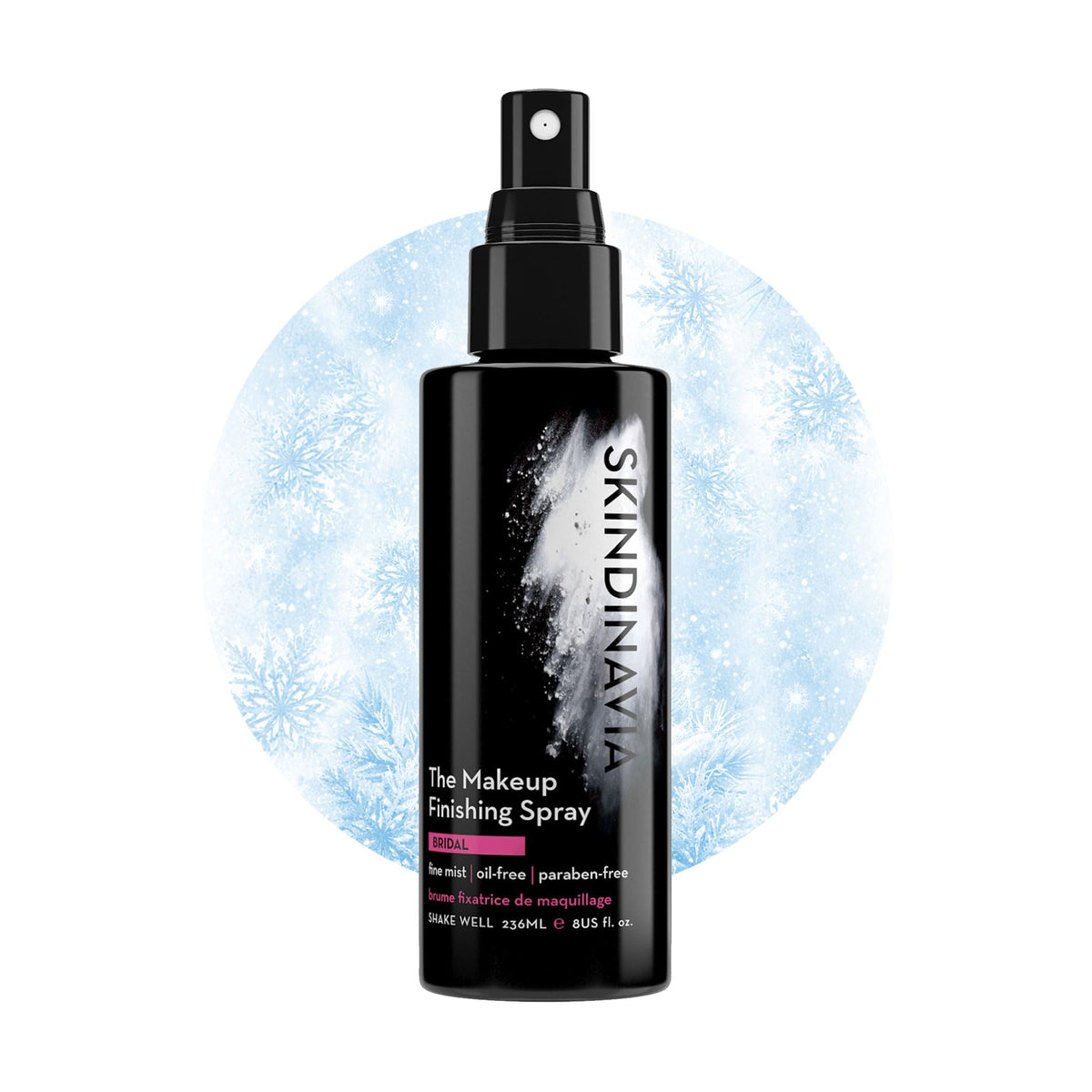 Spray fixateur de maquillage SKINDINAVIA 8 oz vue avant