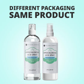 Spray hypochloreux Kate Blanc Cosmetics sur un fond neutre