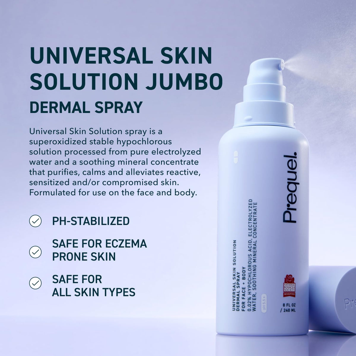 Spray Hypochloreux Prequel 240ml avec vaporisateur