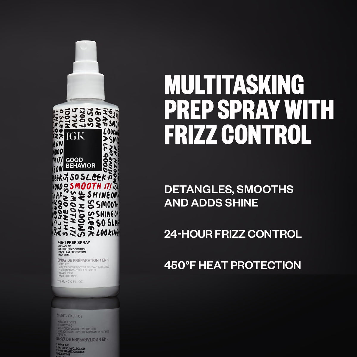 Spray IGK Good Behavior contenant des ingrédients naturels