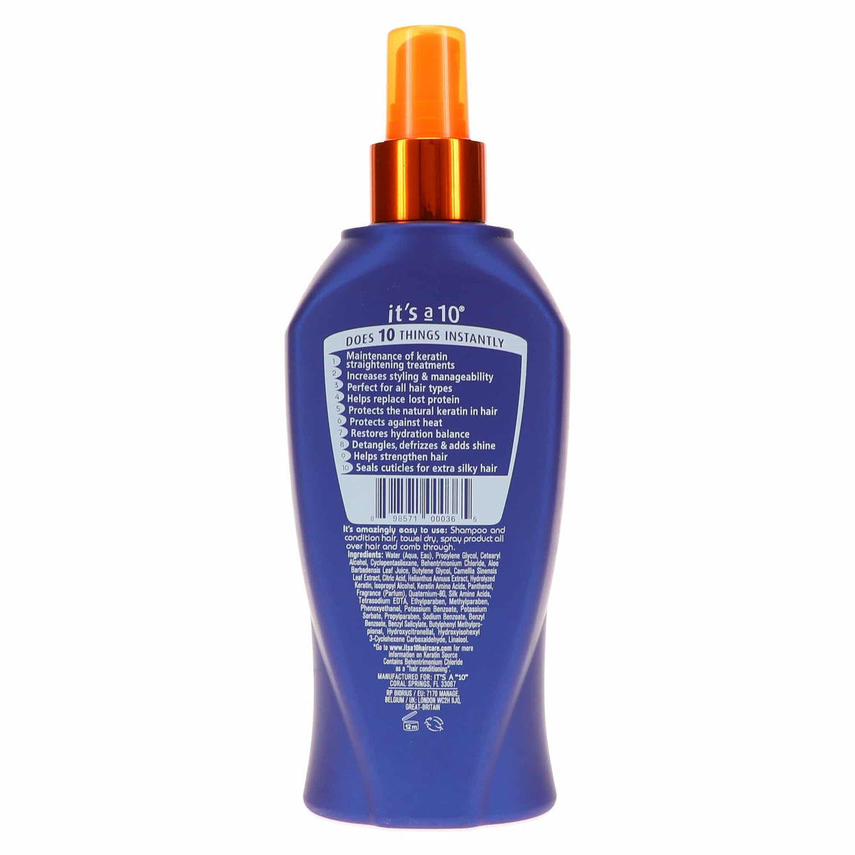 Spray It's a 10 Haircare Miracle Leave-In 680g avec bouchon