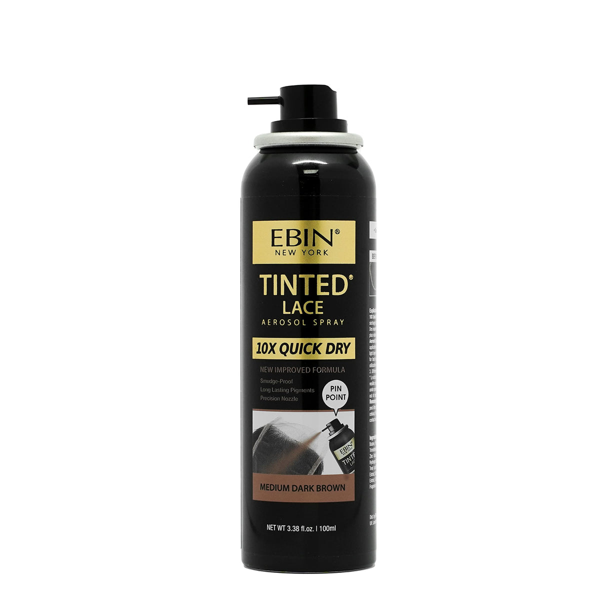 Spray Lace Teinté EBIN NEW YORK 100ml avec embout précis