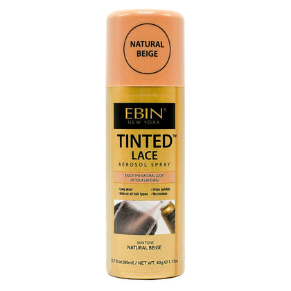 Spray Lace Teinté EBIN NEW YORK beige naturel 80ml vue de face