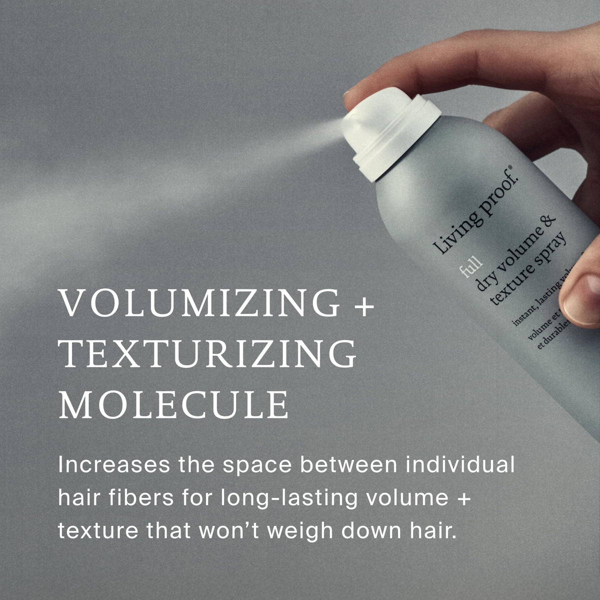 Spray Living Proof Volume & Texture 7,5 oz côté droit