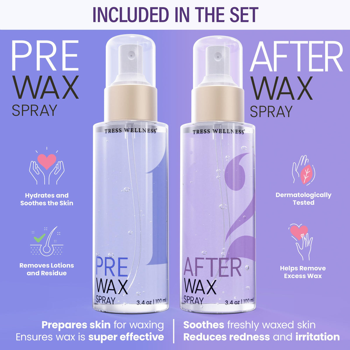 Spray nettoyant avant épilation Tress Wellness 100ml