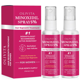 Spray OLIVITA 5% Minoxidil pour la croissance des cheveux, vue avant