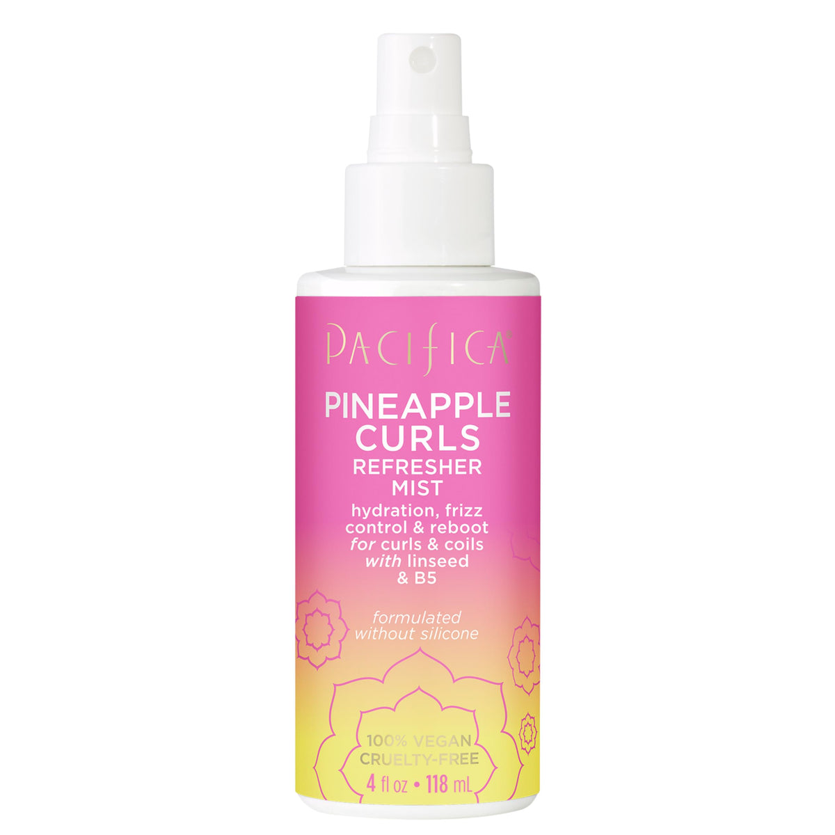 Spray Pacifica Pineapple Curls Refresher Mist 150g vue de face