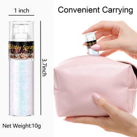 Spray paillettes Scarman 30g rose en usage créatif