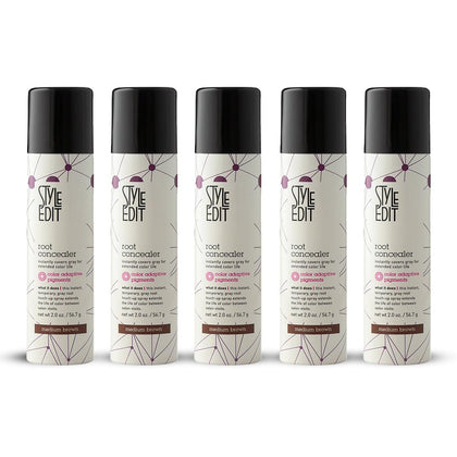 Spray Retouche Racines STYLE EDIT couleur Brun Moyen 2 oz vue de face
