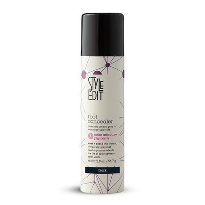 Spray Retouche Racines STYLE EDIT Noir 2 oz vue avant