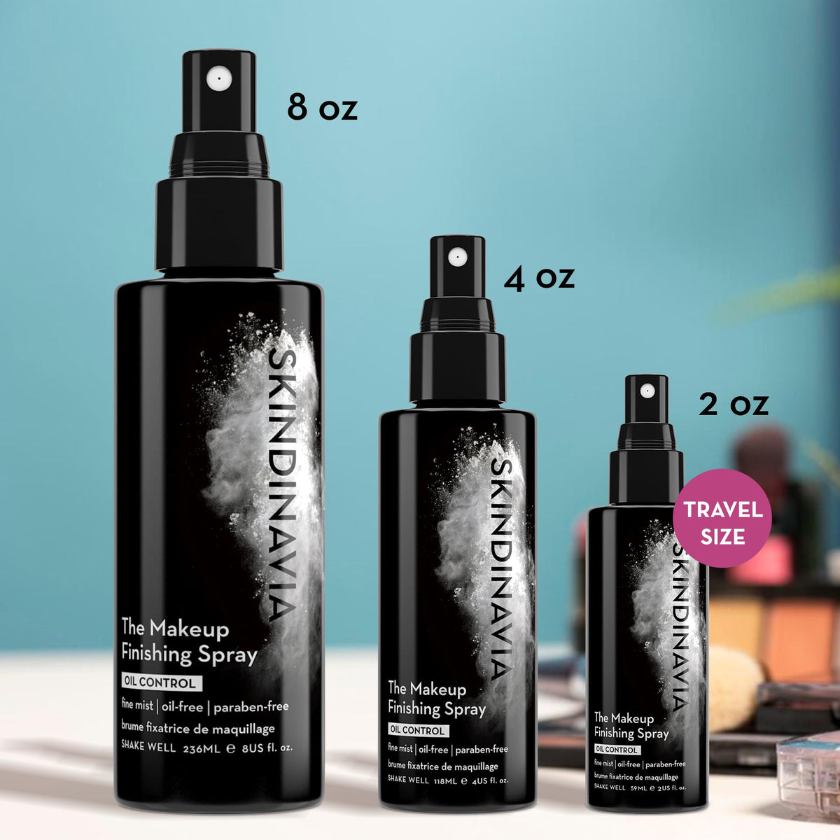 Spray SKINDINAVIA 60 ml avec étiquette visible