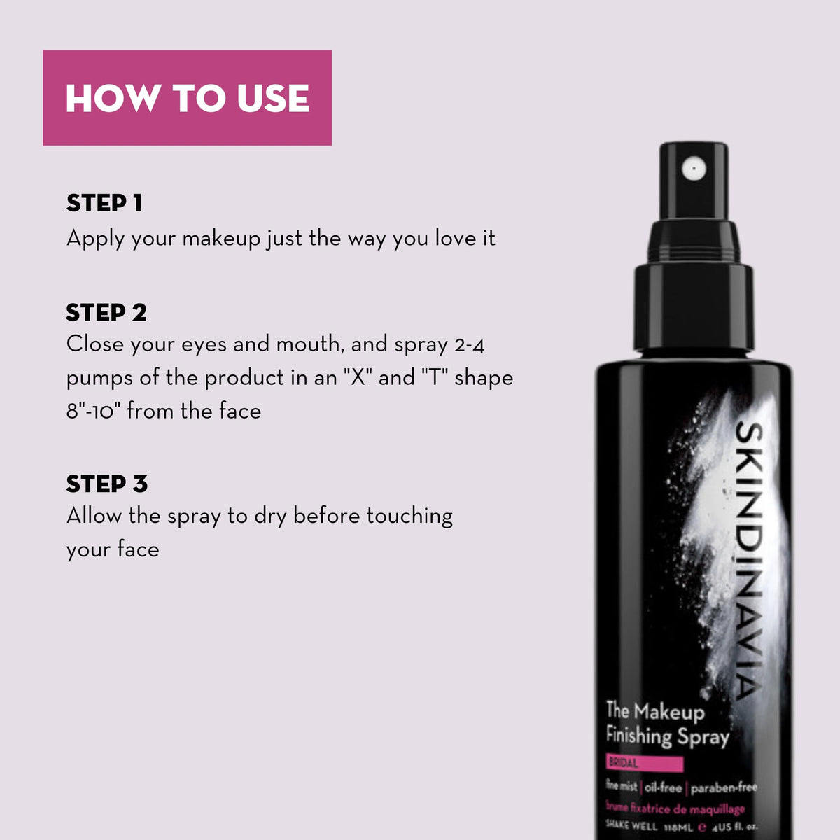 Spray SKINDINAVIA dans une routine de beauté