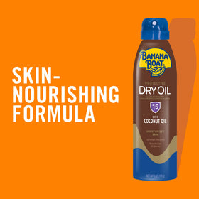 Spray solaire Banana Boat avec huile d'argan, flacon de 180 ml vue arrière