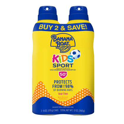 Spray solaire Banana Boat Enfant SPF 50 vue avant