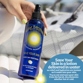 Spray Solar Recover sur une peau après une exposition au soleil