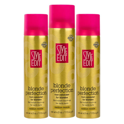 Spray STYLE EDIT de retouche racines couleur blonde 4 oz vue de face