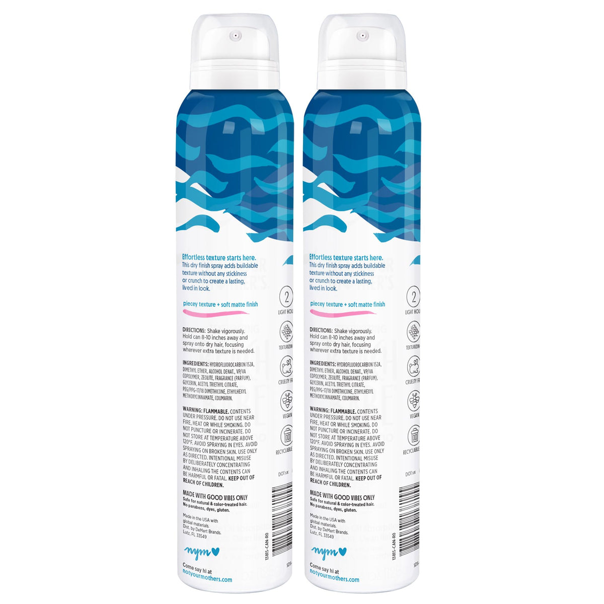 Spray texturisant sec Not Your Mother's avec parfum noix de coco