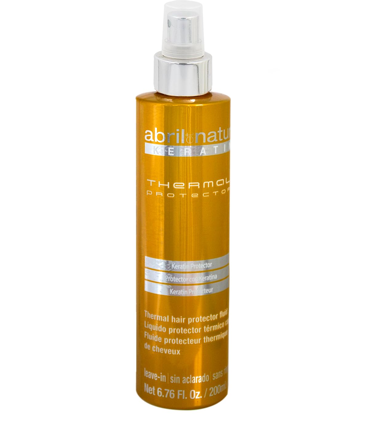 Spray thermique à la kératine abril et nature vue avant