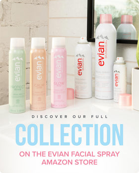 Spray Visage Évian 50 ml Trio Voyage Hydratant en gros plan