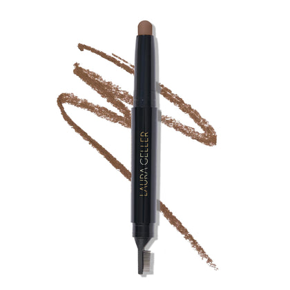 Stick à sourcils Define-n-Tame de Laura Geller en brun moyen, vue de face.