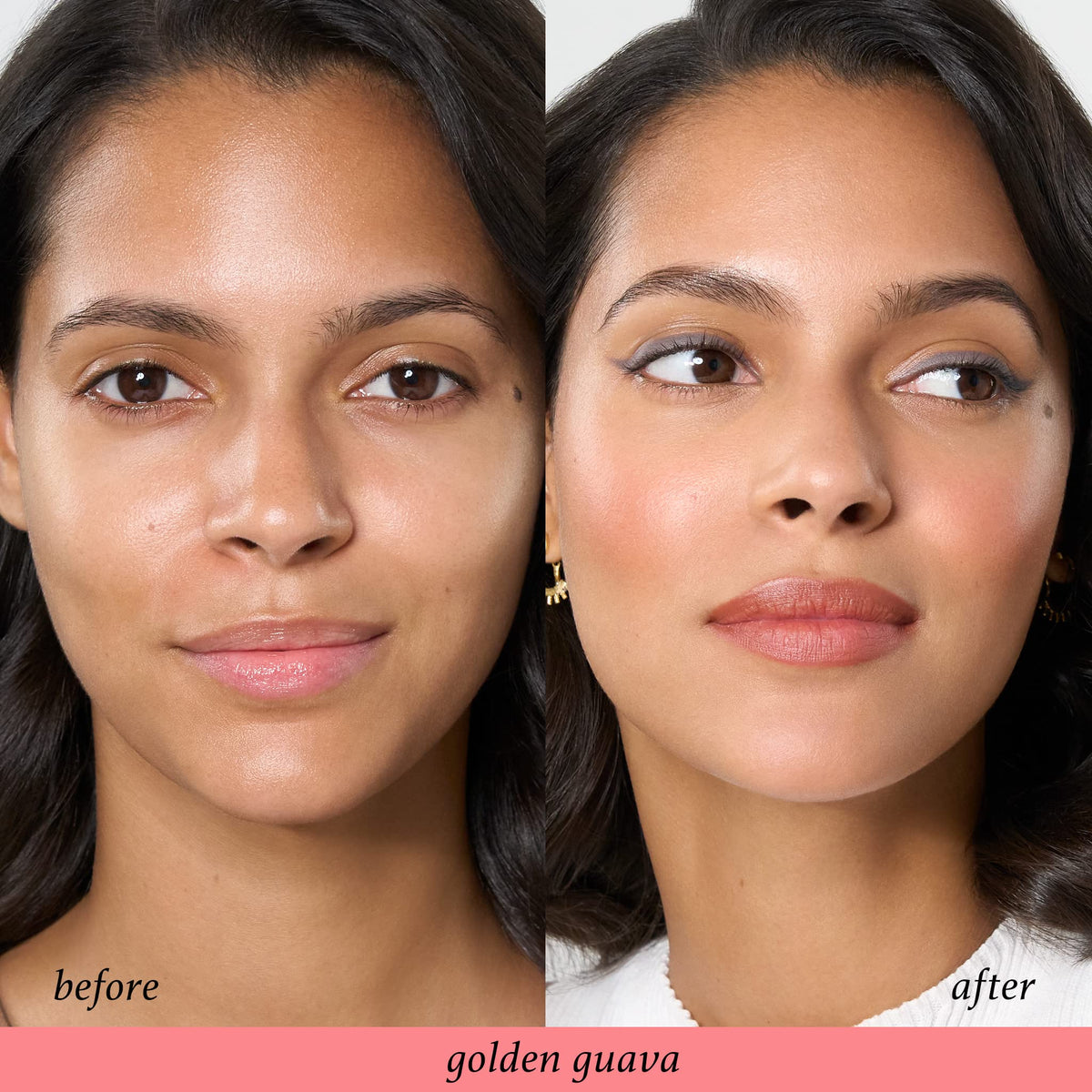 Stick blush Julep Golden Guava en main