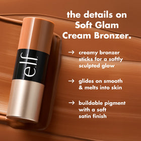 Stick bronzant crème e.l.f. Medium-Tan en application sur la peau