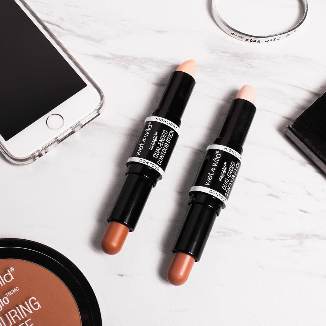 Stick Contour Double Embout Medium/Tan wet n wild côté avec contour
