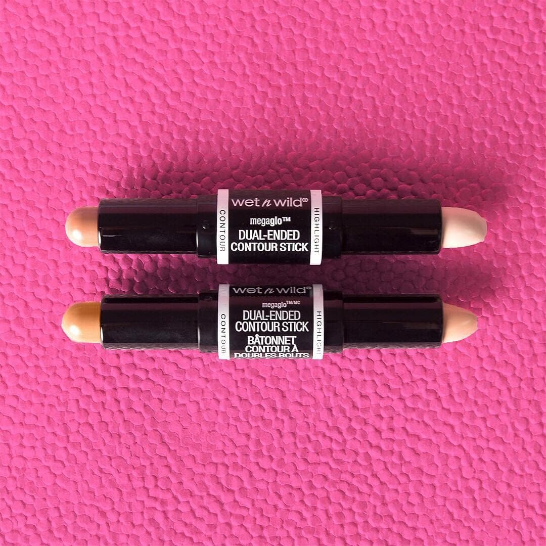Stick Contour Double Embout Medium/Tan wet n wild côté avec highlighter