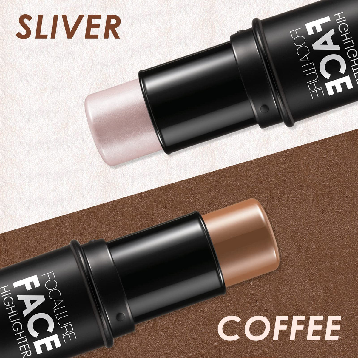 Stick Contour FOCALLURE en utilisation dans une trousse de maquillage