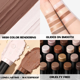 Stick Contour FOCALLURE montrant la couleur et la finition