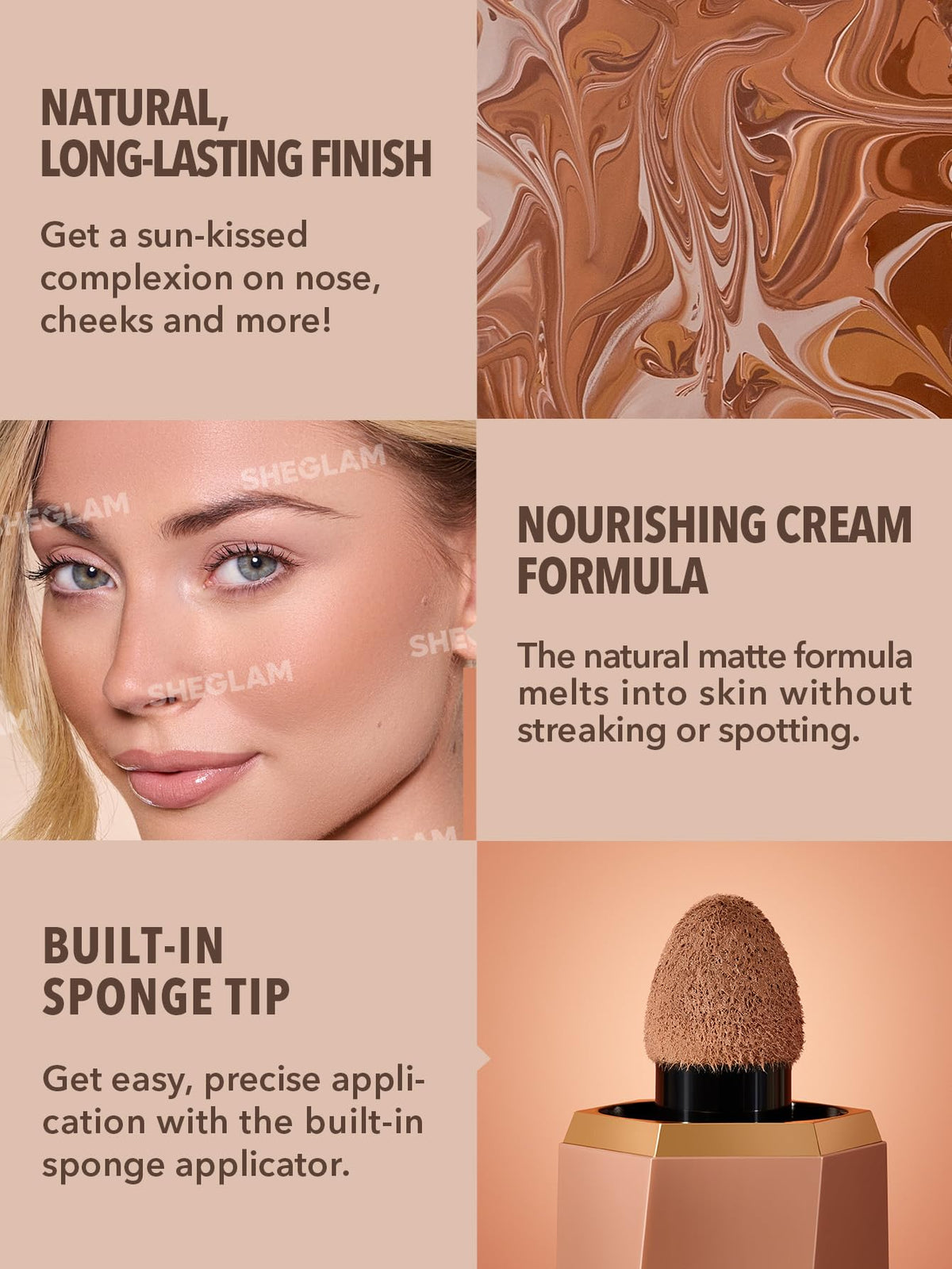 Stick Contour Liquide SHEGLAM avec packaging élégant