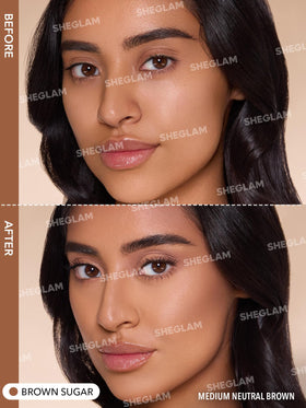 Stick contour liquide SHEGLAM Brown Sugar en usage quotidien