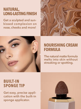Stick Contour Liquide SHEGLAM Sun Sculpt à côté de ses dimensions