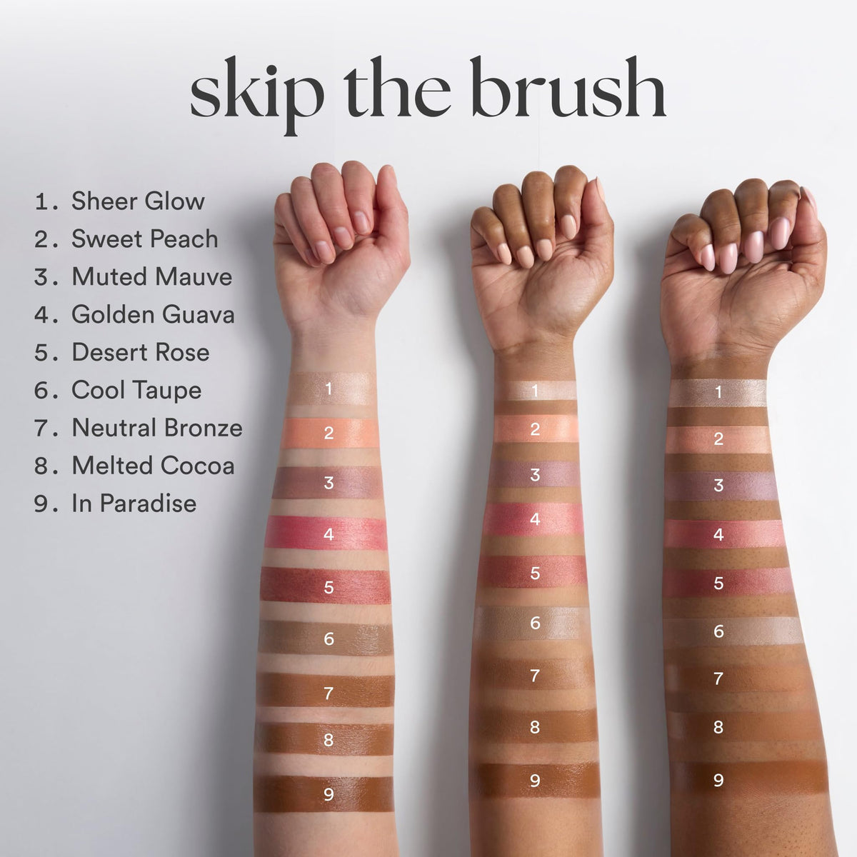Stick de blush Julep Rose Désert avec texture crémeuse