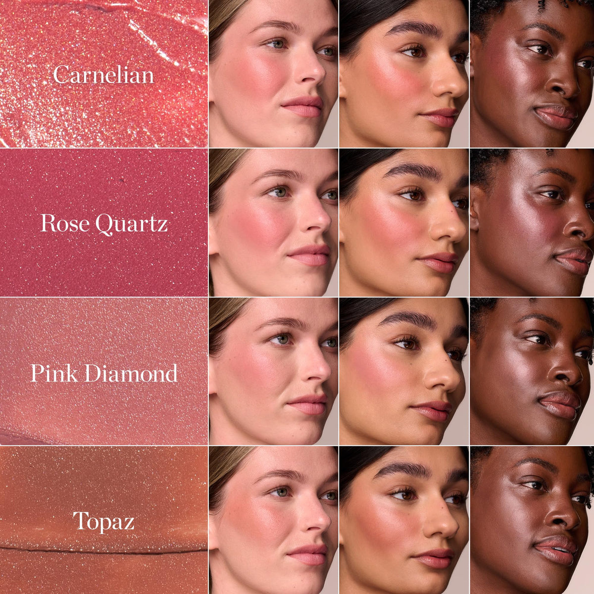 Stick de blush Ogee en main, prêt à l'emploi
