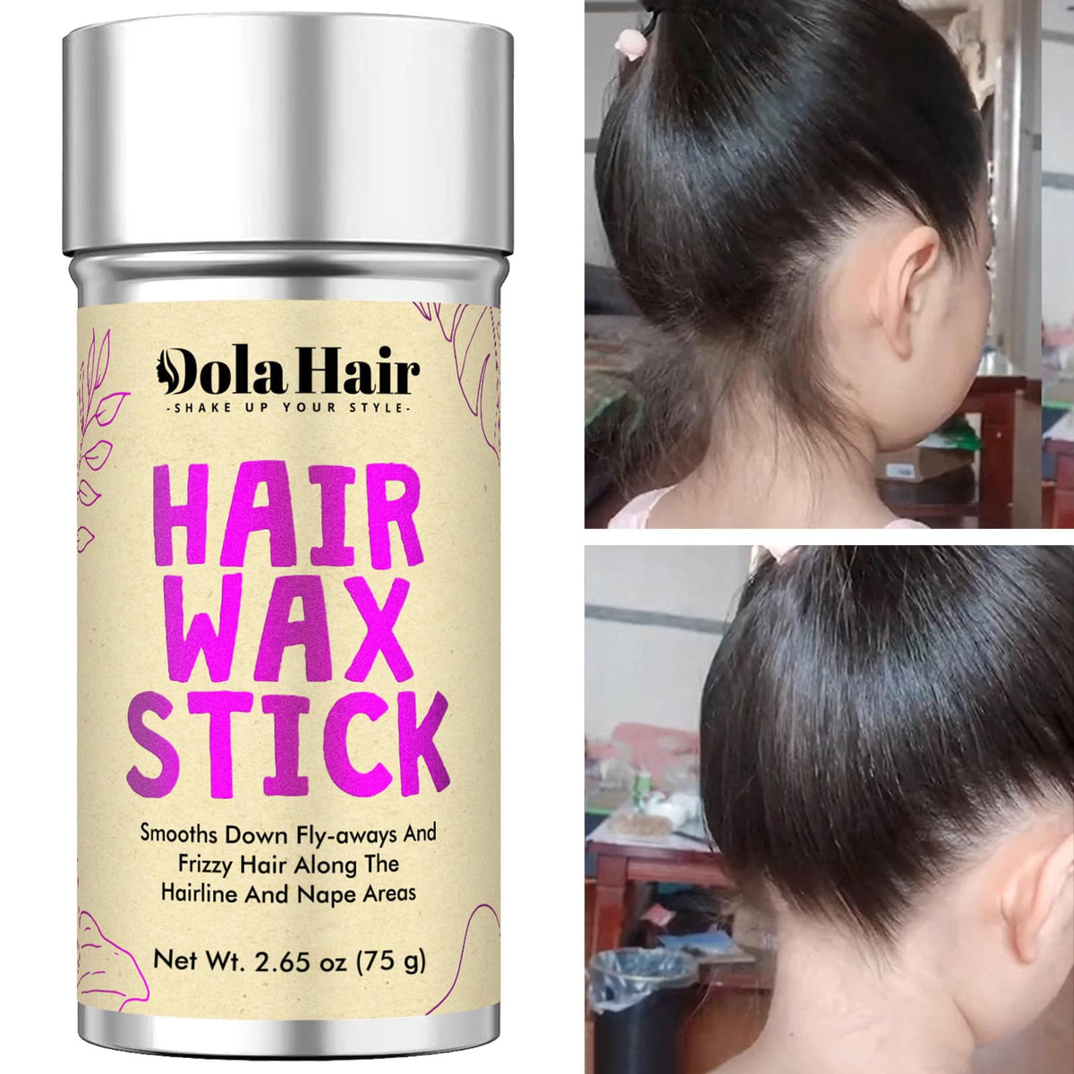 Stick de cire Dolahair ouvert montrant la cire